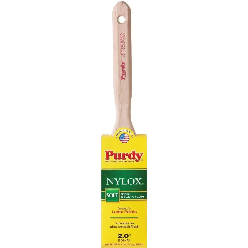 Purdy Nylox Elasco 100220 Trim Brush, Nylon Bristle, Fluted Handle