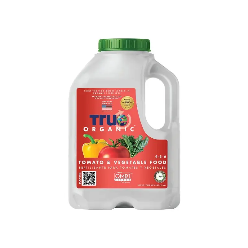 True ORGANIC R0005 Tomato and Vegetable Food, 4.5 lb Jug, Granular