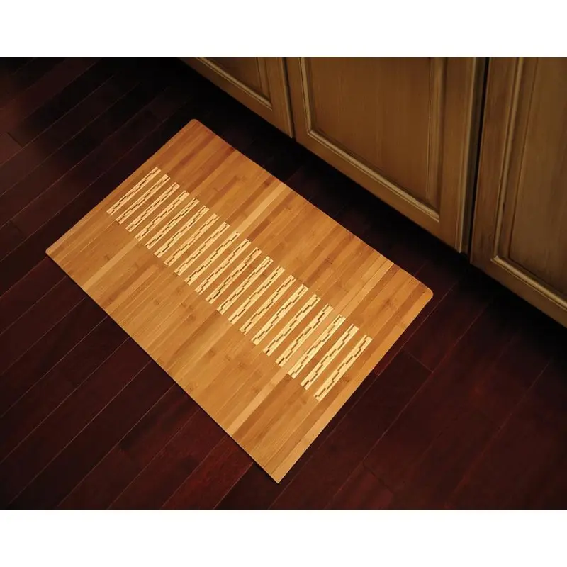 Anji Mountain 36-in x 24-in Bamboo Bath Mat