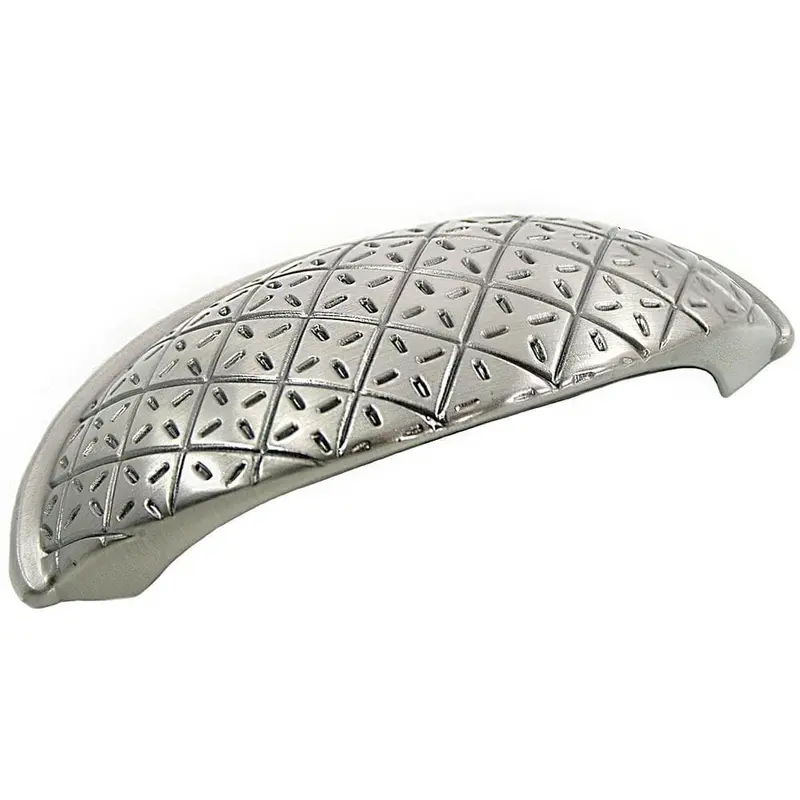2 in. Center-to-Center Satin Nickel Antique Pillow Cup Pull1 / each