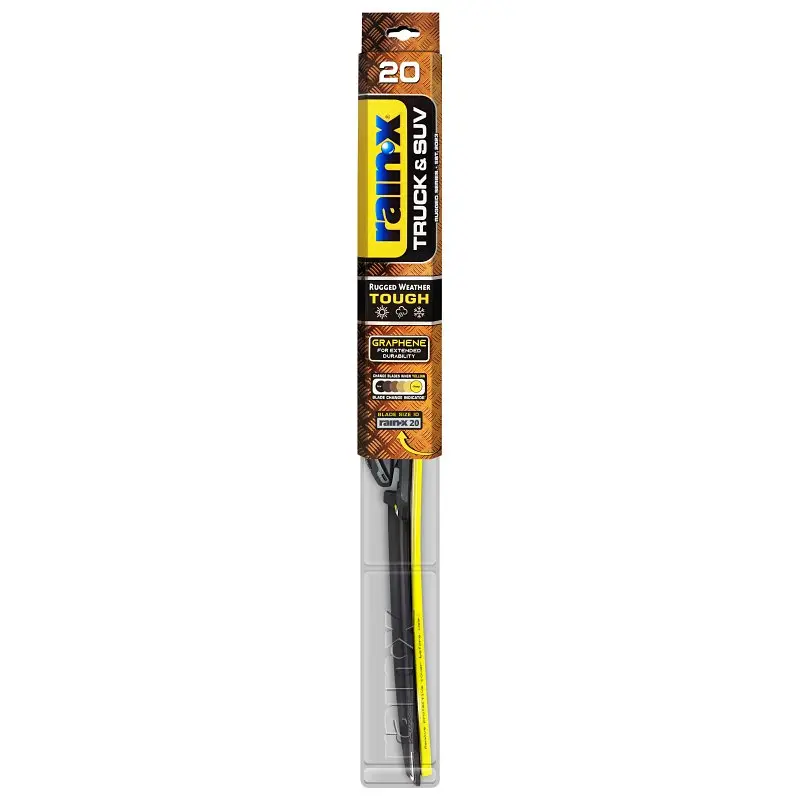 Rain-X Truck & SUV 870220 Wiper Blade, Beam Blade, 20 in L Blade, Synthetic Rubber