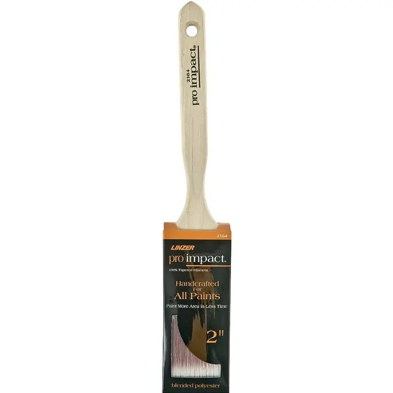 Linzer WC 2164-2 Paint Brush, 2 in W, 2-1/2 in L Bristle, Polyester Bristle, Sash Handle