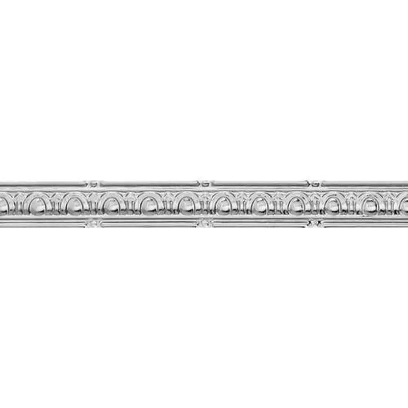 Armstrong Ceilings 4-ft Chrome Metal Crown Ceiling Grid TrimLacquered Steel