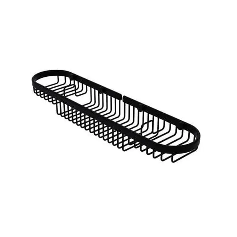 Allied Brass Oval Combination Shower Basket in Matte Black