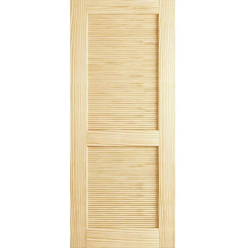 24 in. x 80 in. Louvered Solid Core Unfinished Wood Interior Door Slab31 / each