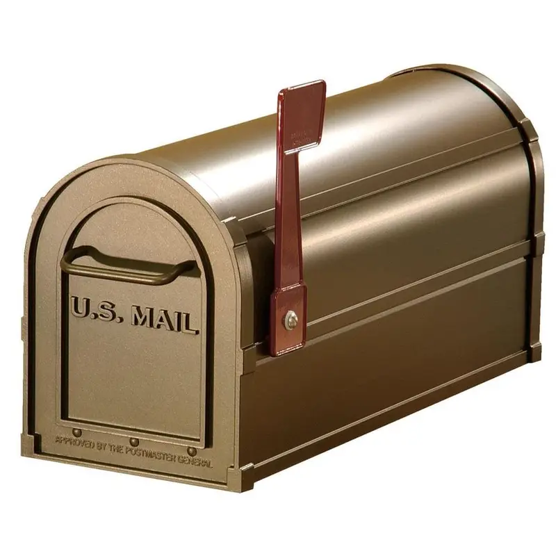4800 Series Post-Mount Antique Rural MailboxCopper / 20.0 / Large