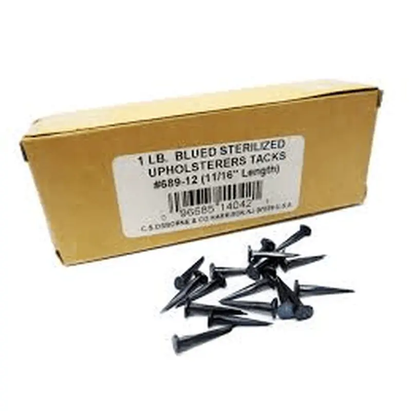 C.S. Osborne Blued Sterilized Upholstery Tacks - 1/2" 1lb/box