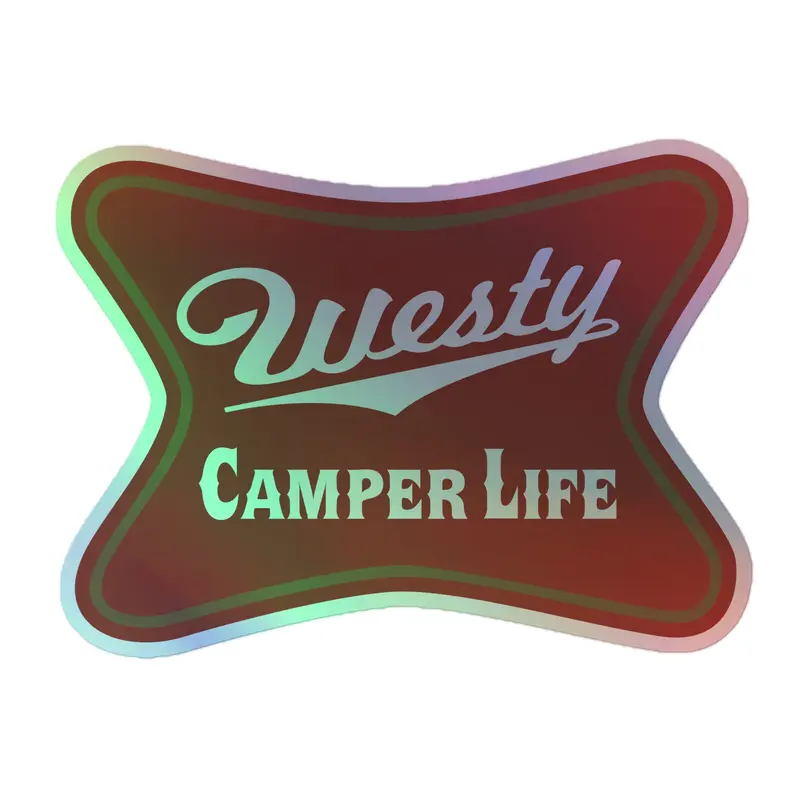 Westy Camper Life Holographic Sticker33