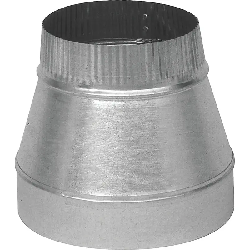 Imperial GV0810-A Short Duct Reducer, 30 ga Gauge, Galvanized Steel