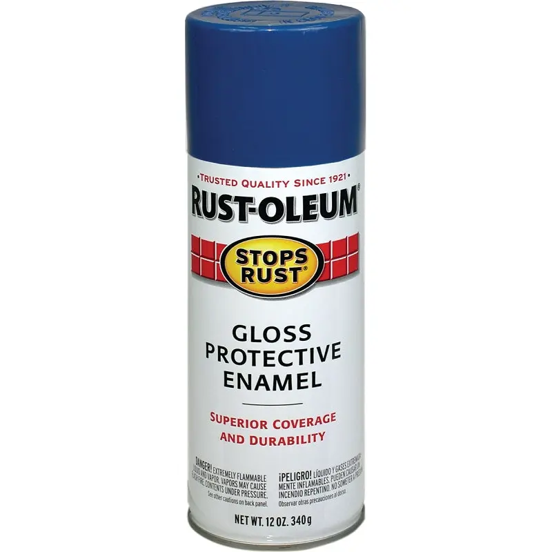 Rust-Oleum 7727830 Rust Preventative Spray Paint, Gloss, Royal Blue, 12 oz, Can