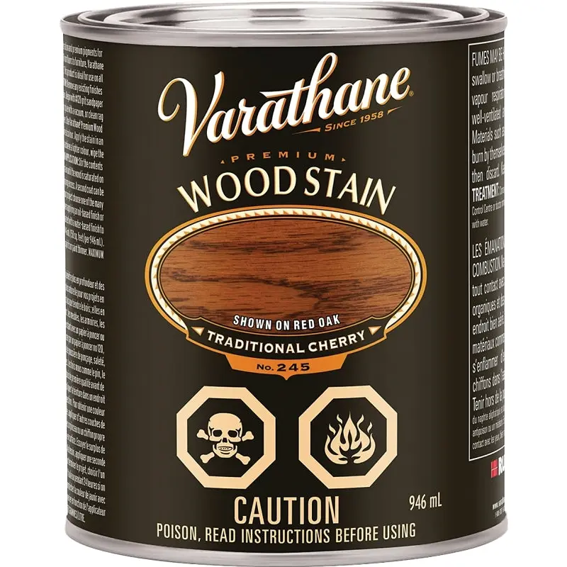 Varathane Y215320H Stain, Traditional Cherry, Liquid, 946 mL