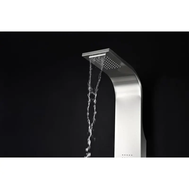 ANZZI Anchorage Brushed Steel 2-Spray Shower Panel System (Valve Included)