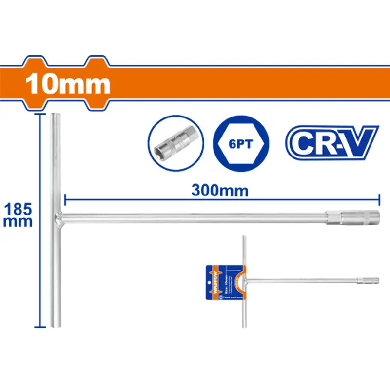 Wadfow T-handle Socket Wrench 10mm