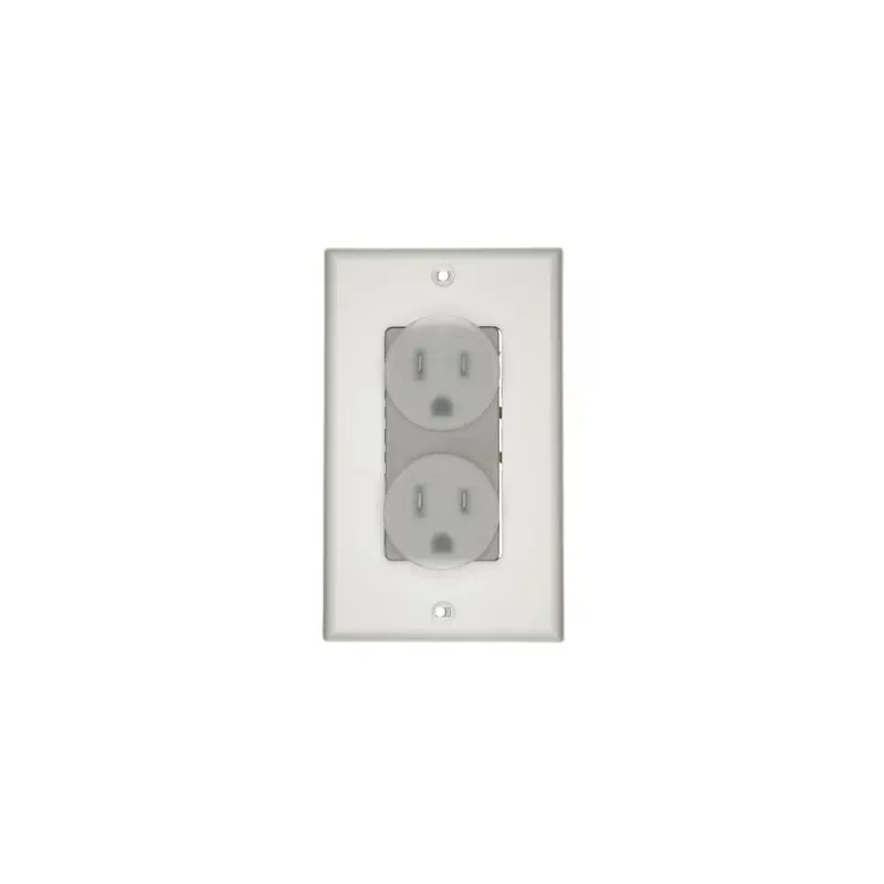 15 Amp J-Box Kit Duplex Outlet, White/Gray1.16 / each