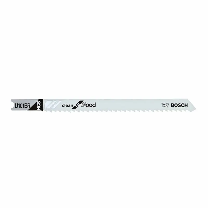 Bosch | U101B 5 Pieces 4" 10 TPI Variable Pitch Clean for Wood U-Shank Jig Saw Blades