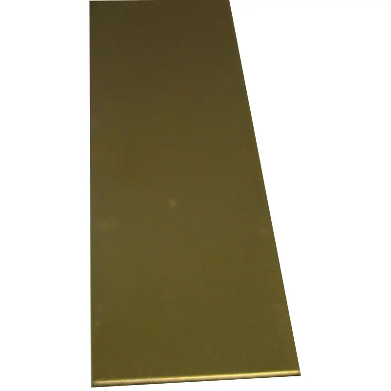 K & S 8225 Decorative Metal Strip, 1/4 in W, 12 in L, 0.09 in Thick, Brass