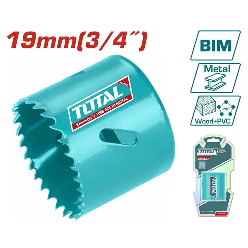 TOTAL Bi-metal HOLE SAW 19mm (TAC410191)