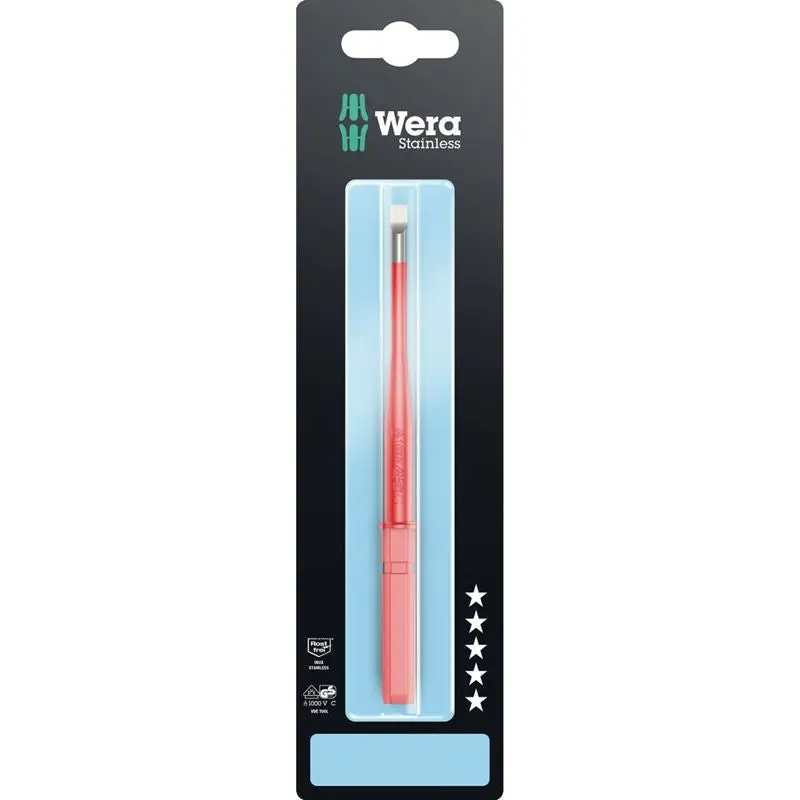 Wera 05033608001 Kraftform Kompakt Vde 3060 Is Sb, Stainless, 1 X 5.5 X 154 Mm