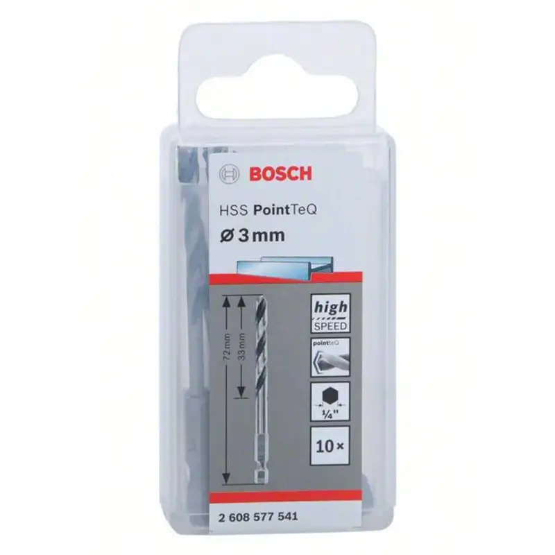 Bosch PointTeQ 10-piece Twist Drill Set