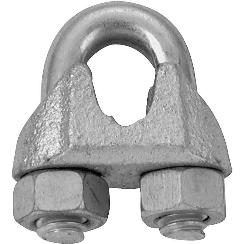 Campbell T7670459 Wire Rope Clip, Malleable Iron, Electro-Galvanized
