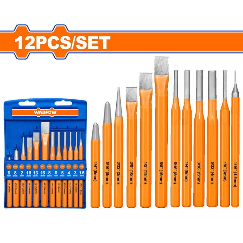 WADFOW 12 Pcs Cold Chisel Set