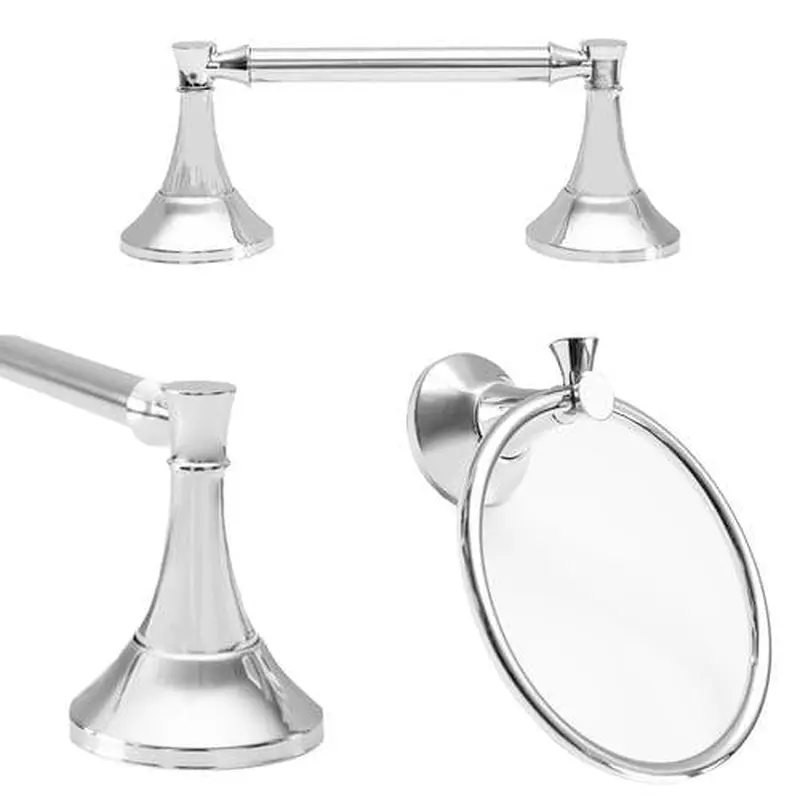 ARISTA 3-Piece ARLINGTON CHROME Decorative Bathroom Hardware SetChrome