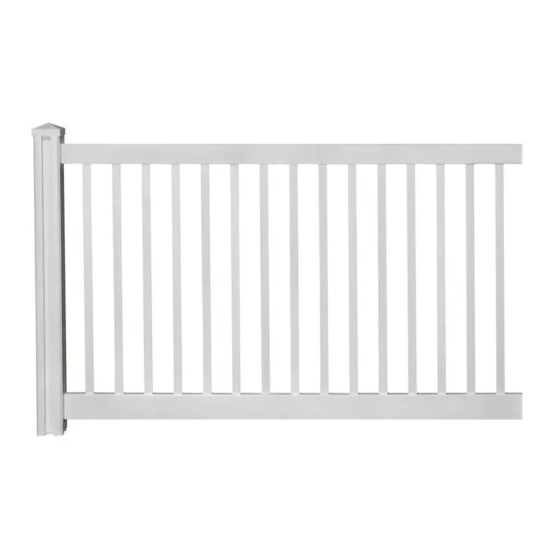 4 ft. H x 7 ft. W Premium Vinyl Yard and Pool Fence Panel with Post and Cap36 / each