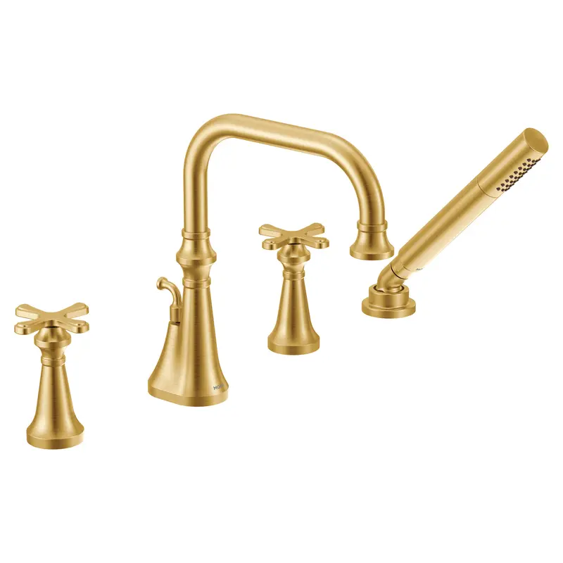 Colinet Chrome two-handle high arc roman tub faucetChrome