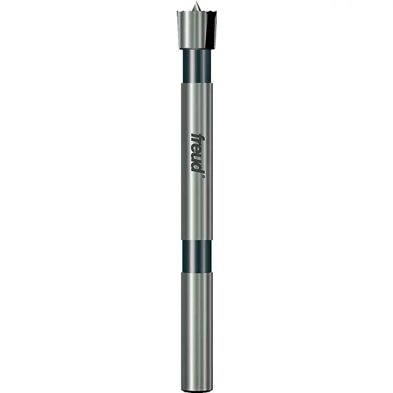 Freud Precision Shear PB-002 Forstner Bit, 3/8 in Dia, 3-1/2 in OAL, 1/4 in Dia Shank