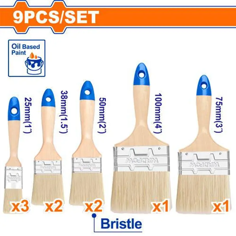 WADFOW 9-Piece Paint Brush Set