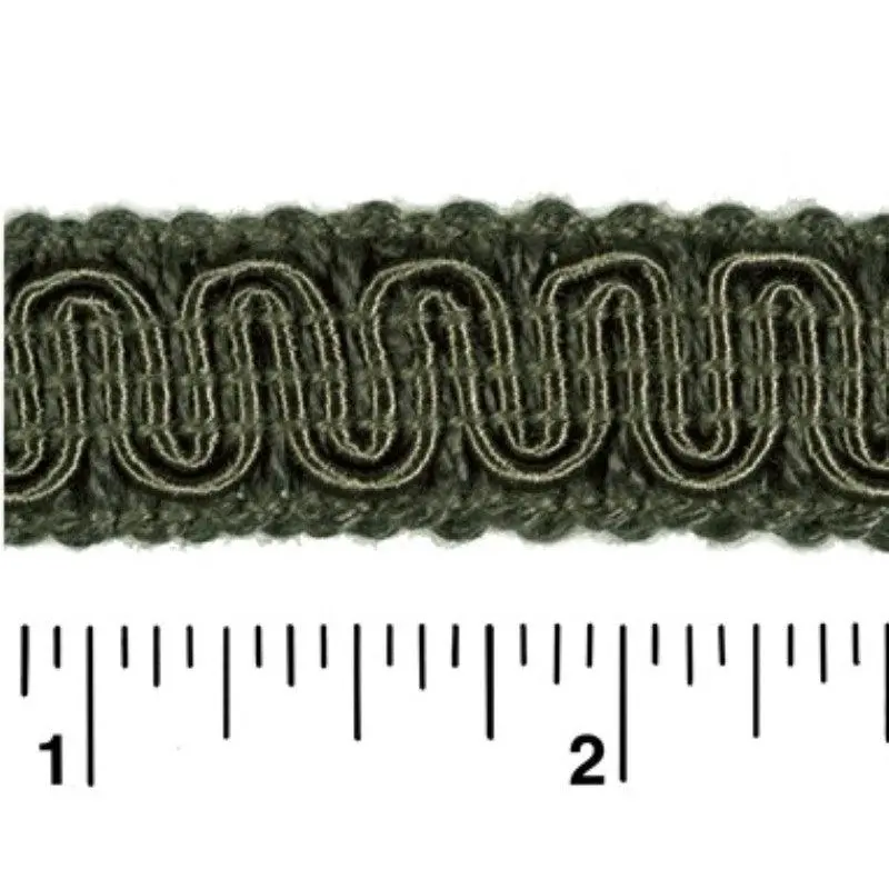 Rayon Scroll Gimp - L79 Loden Green 36 Yards