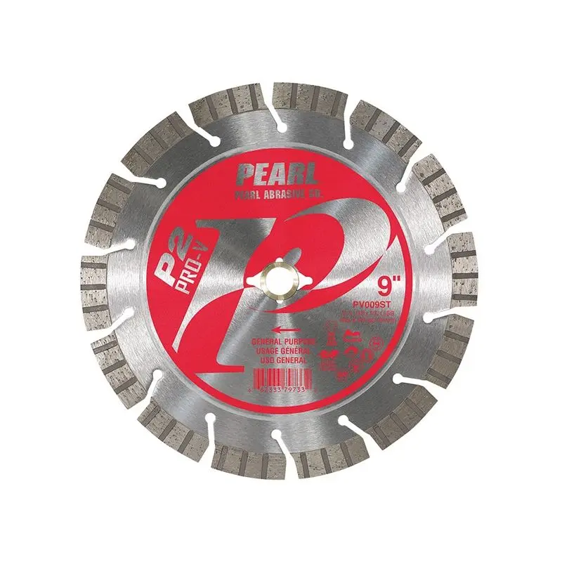 PEARL PV009ST P2 Pro-V 9 in Segmented TURBO Rim General Purpose Diamond Blade