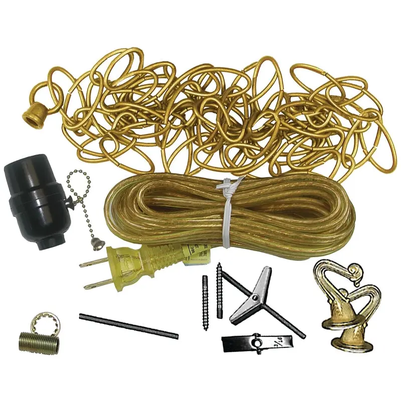 Atron LA702 Swag Lamp Kit, Brass