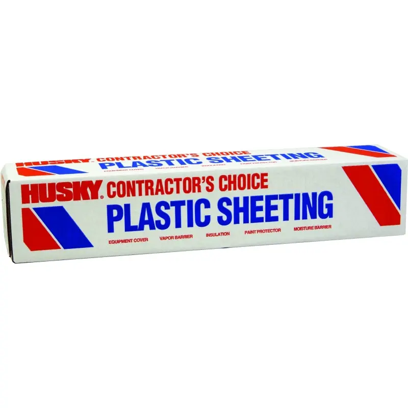 Poly-America CF0212-200C Painter's Sheeting, 200 ft L, 12 ft W, Clear