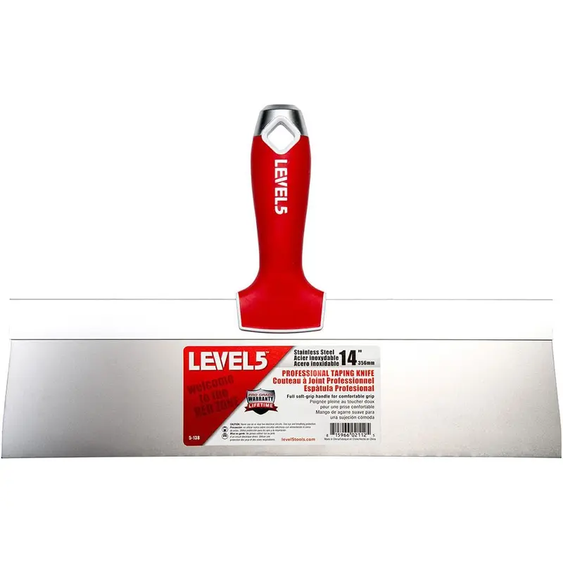14 in. Stainless Steel Taping Knife with Soft Grip.8 / each