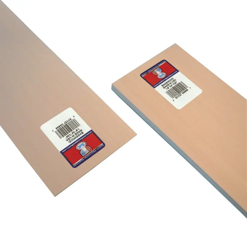 Midwest Products 4404 Basswood Sheet, 24 in L, 4 in W, Basswood