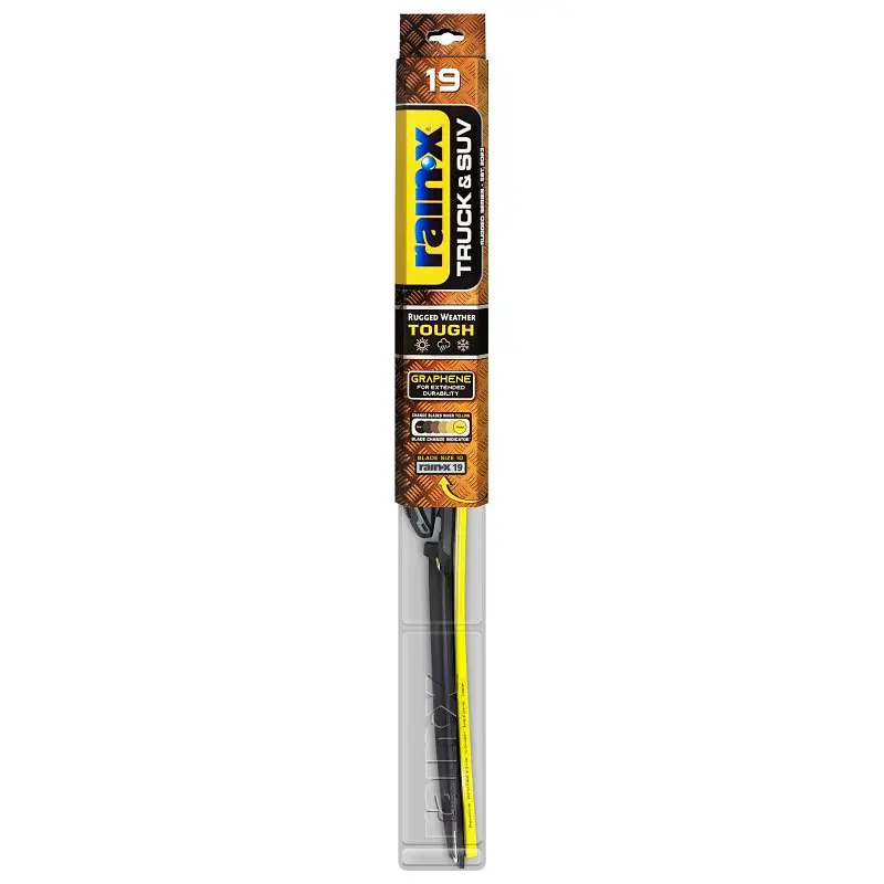 Rain-X Truck & SUV 870219 Wiper Blade, Beam Blade, 19 in L Blade, Synthetic Rubber