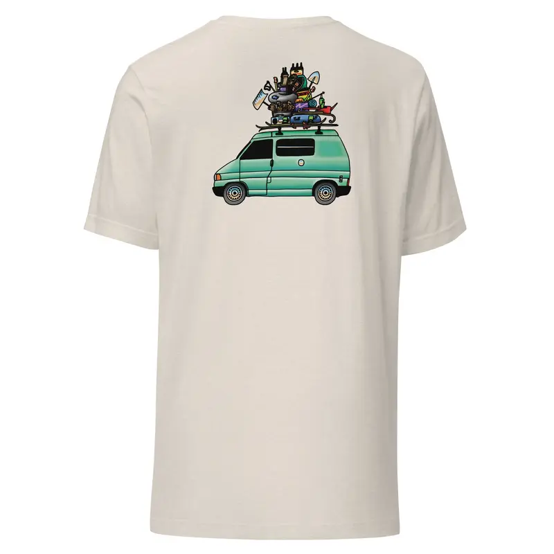 RAD Eurovan Back-Print T-ShirtAsphalt Gray / S