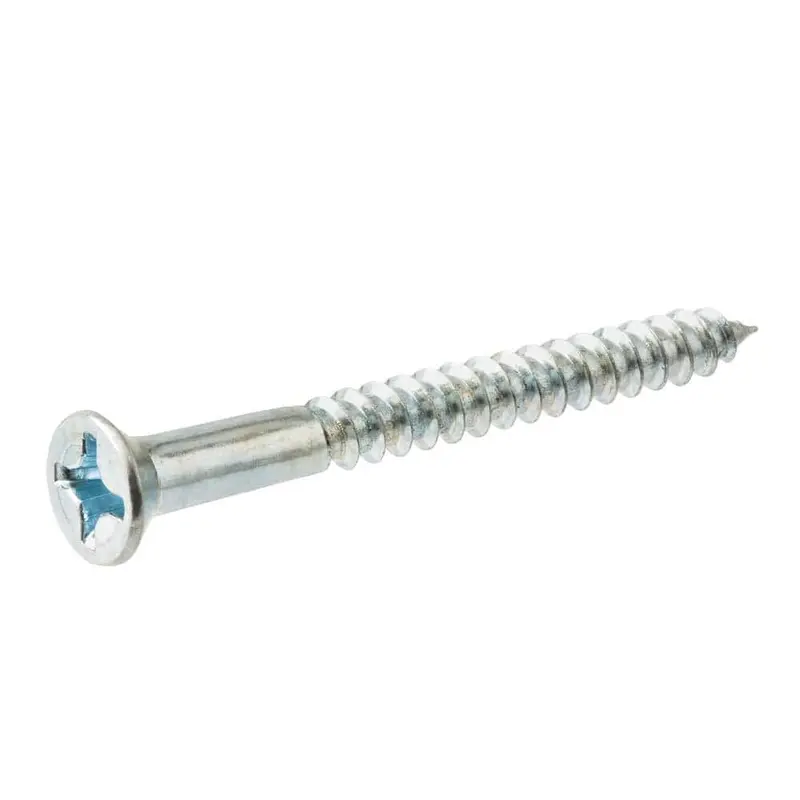 #10 x 2 in. Phillips Flat Head Zinc Plated Wood Screw (50-Pack)0.59 / 0.03 / 2 in