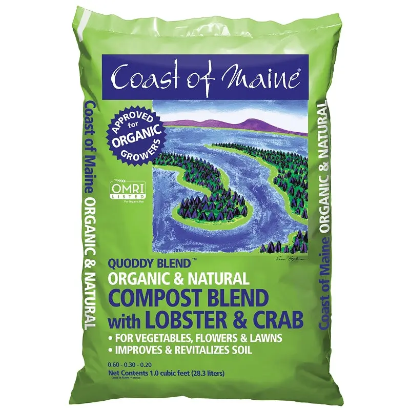 Coast of Maine 1CBLC Quoddy Blend Lobster Compost, 1 cu-ft Bag