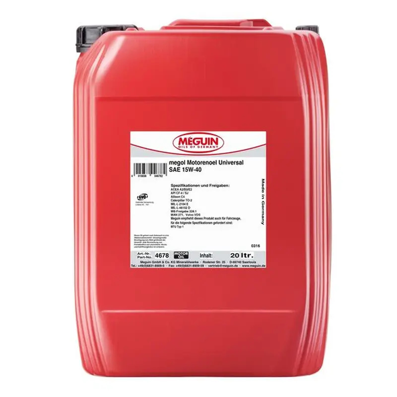 megol motorenoel universal 20L | SAE 15w-40