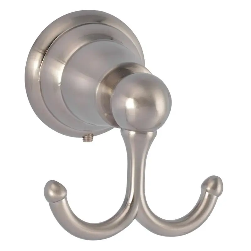 Barclay Sherlene Double Hook Satin Nickel Towel Hook