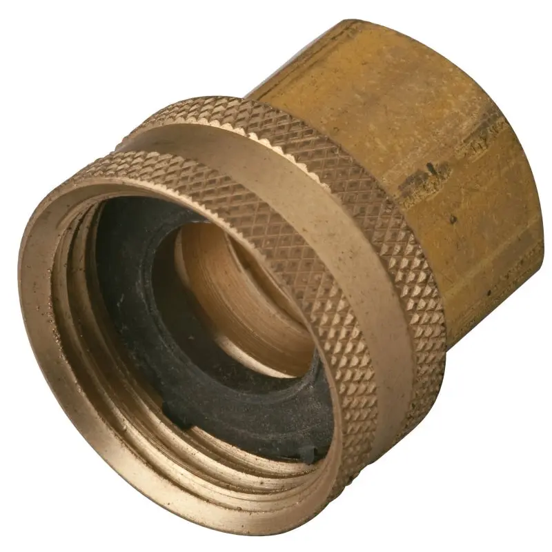 Moen M-Line Series M6820 Hose Connector, 3/4 x 1/2 in, Female Hose x FIP, Solid Brass