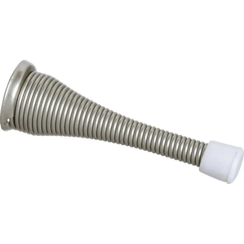 National Hardware N830-157 Door Stop, 3 in Projection, Steel, Satin Nickel