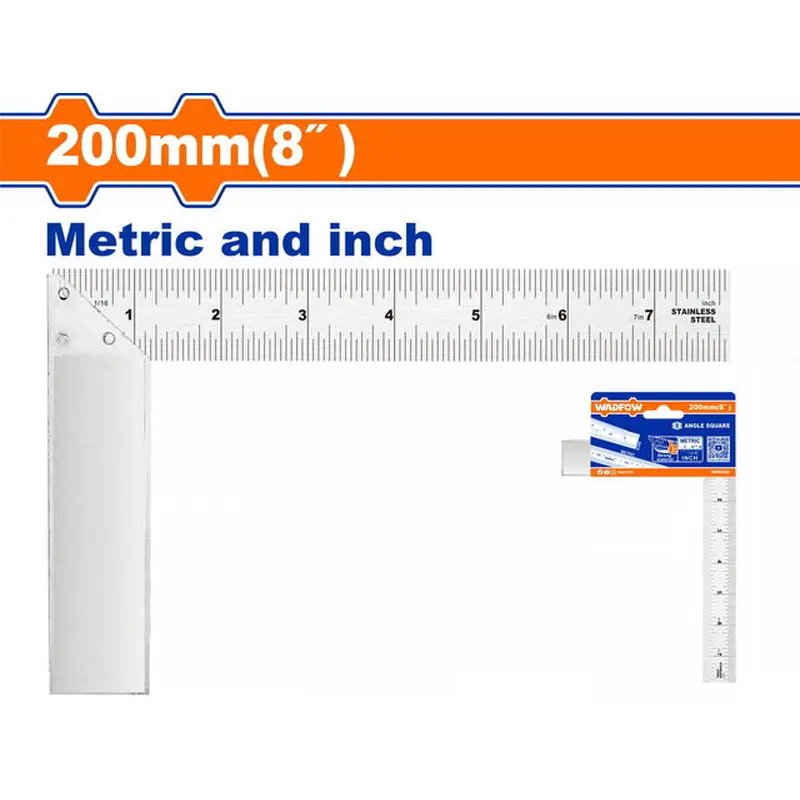 WADFOW Angle Square Aluminum 200mm