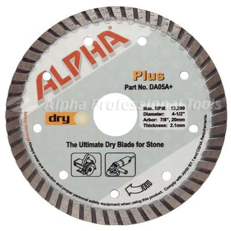 Alpha Plus - The Ultimate Diamond Blade for Granite4" / 20mm - 5/8"