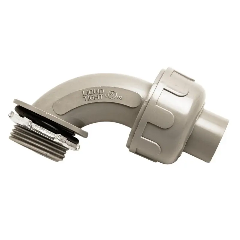 1/2 in. Liquidtight NM 90-Degree PVC Conduit Fitting Connector (5-Pack)0.119 / 20 / 3/4