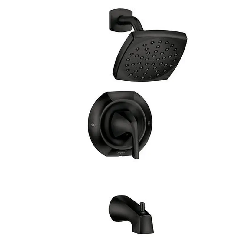 Moen Lindor Matte Black Posi-Temp Tub/ShowerMatte Black