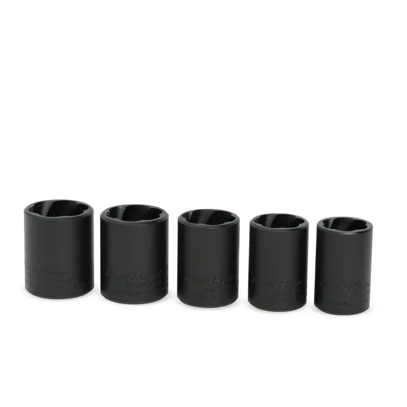 5 pc 1/2" Drive SAE Shallow Twist Impact Socket Set