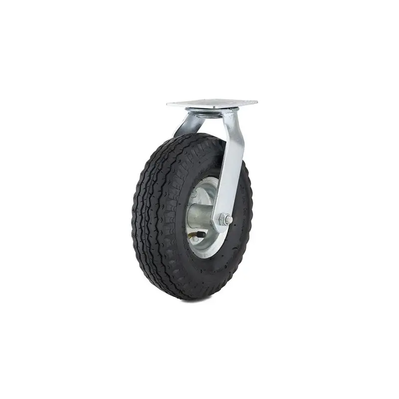 10 in. black Swivel Without Brake plate Caster, 264.6 lb. Load Rating